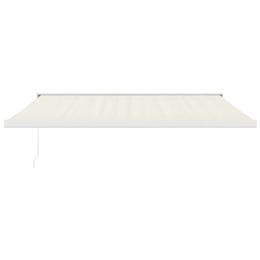 Auvent rétractable crème 4,5x3 m tissu et aluminium