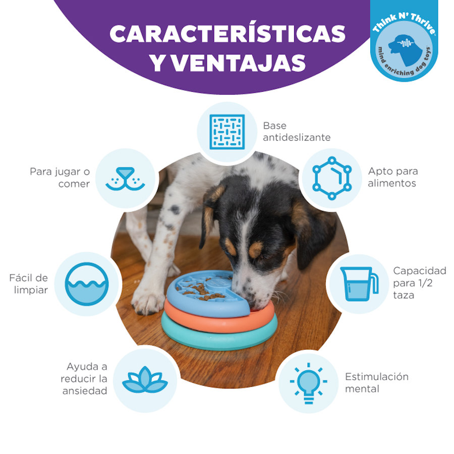 Brinquedo interativo para filhotes Outward Hound Nina Ottosson Puppy Lickin' Layers.