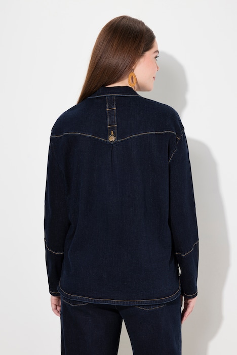Jeansjacke, Hemdkragen, Stretch, Biobaumwolle