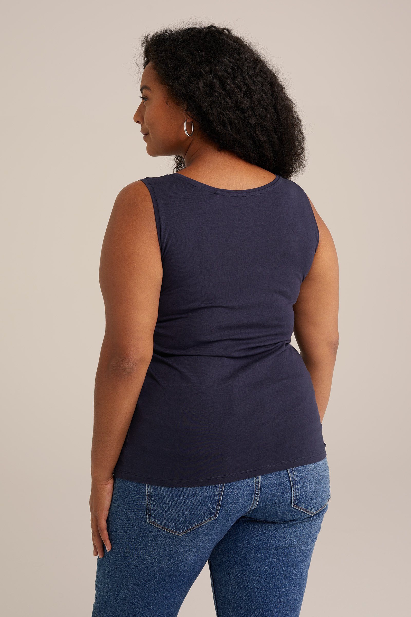 singlet - Curve WE Fashion Donkerblauw