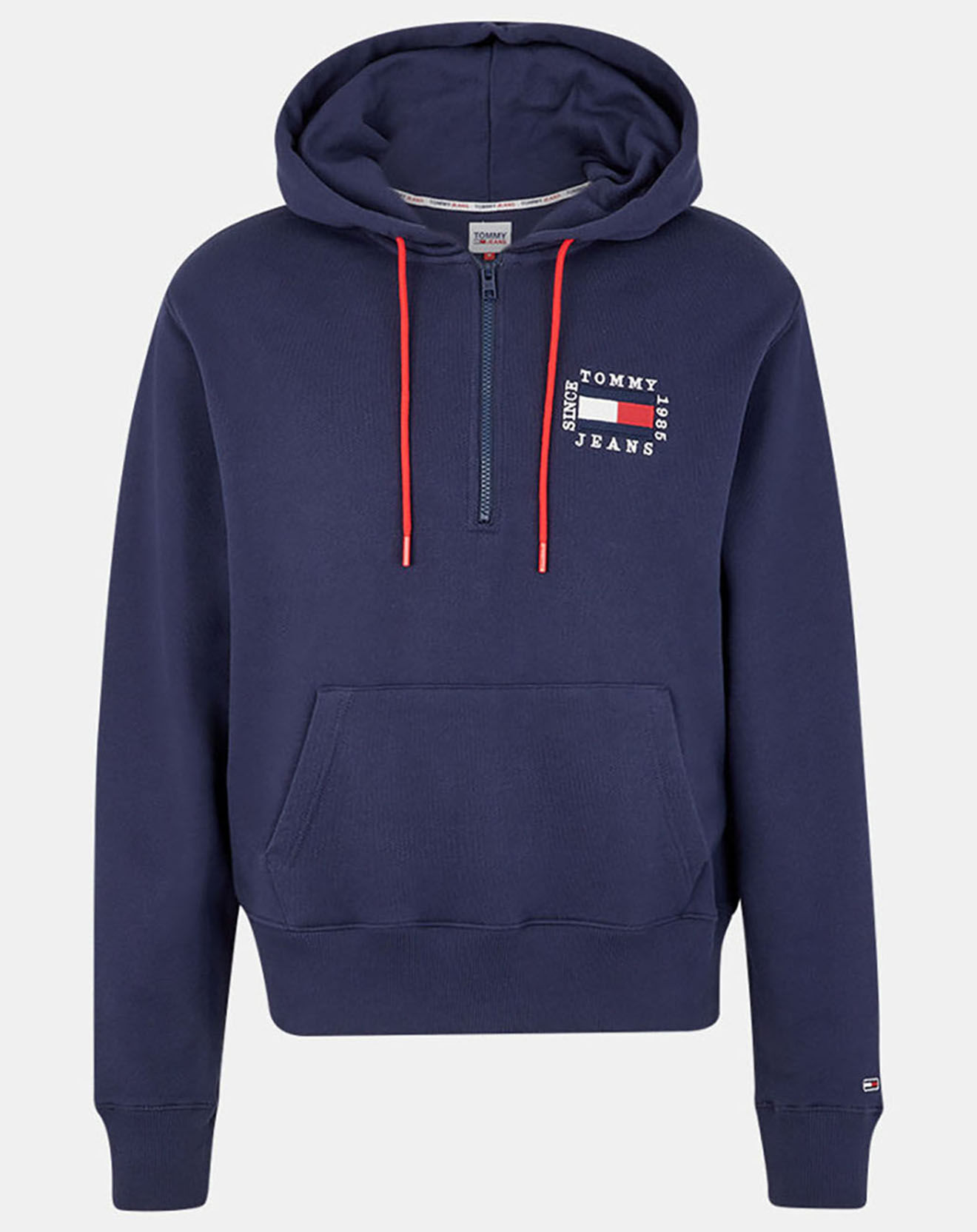 Tommy Jeans Sweat à capuche zippé bleu marine