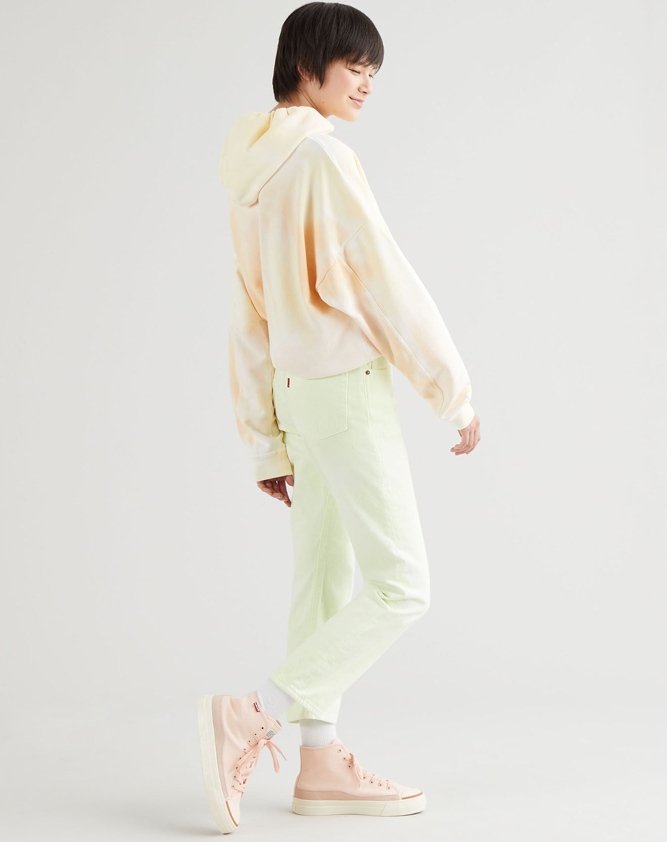 Levi's® Jean 501 Crop In The Lime pastel jaune