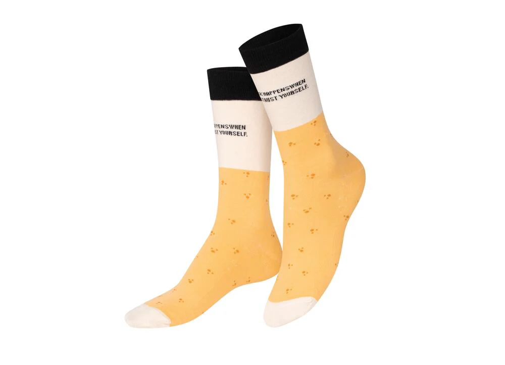 Eat My Socks  Fortune Cookie strømper - brun