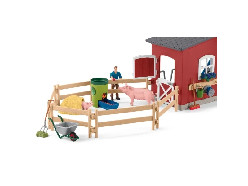 Schleich Red Barn with Animals and Accessories