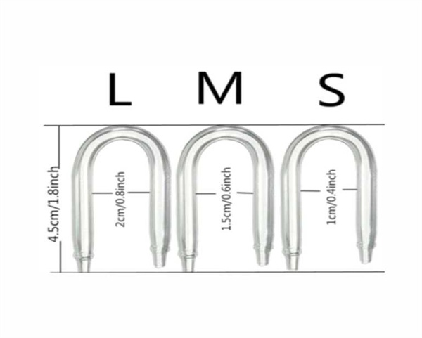 HS Aqua Glazen U­-Verbinding 15mm