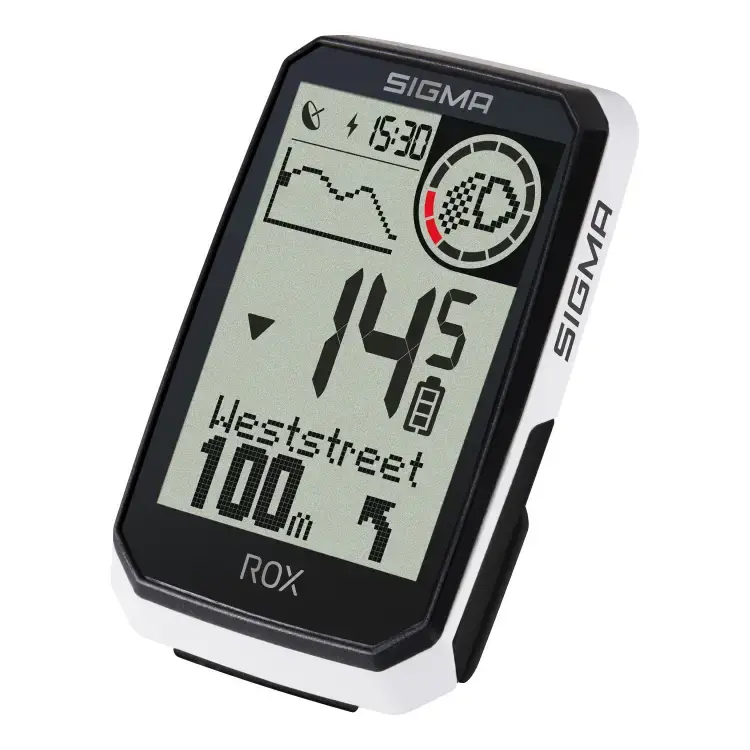 Sigma Sport ROX 4.0 Endurance Sensor Set GPS Fietscomputer Wit