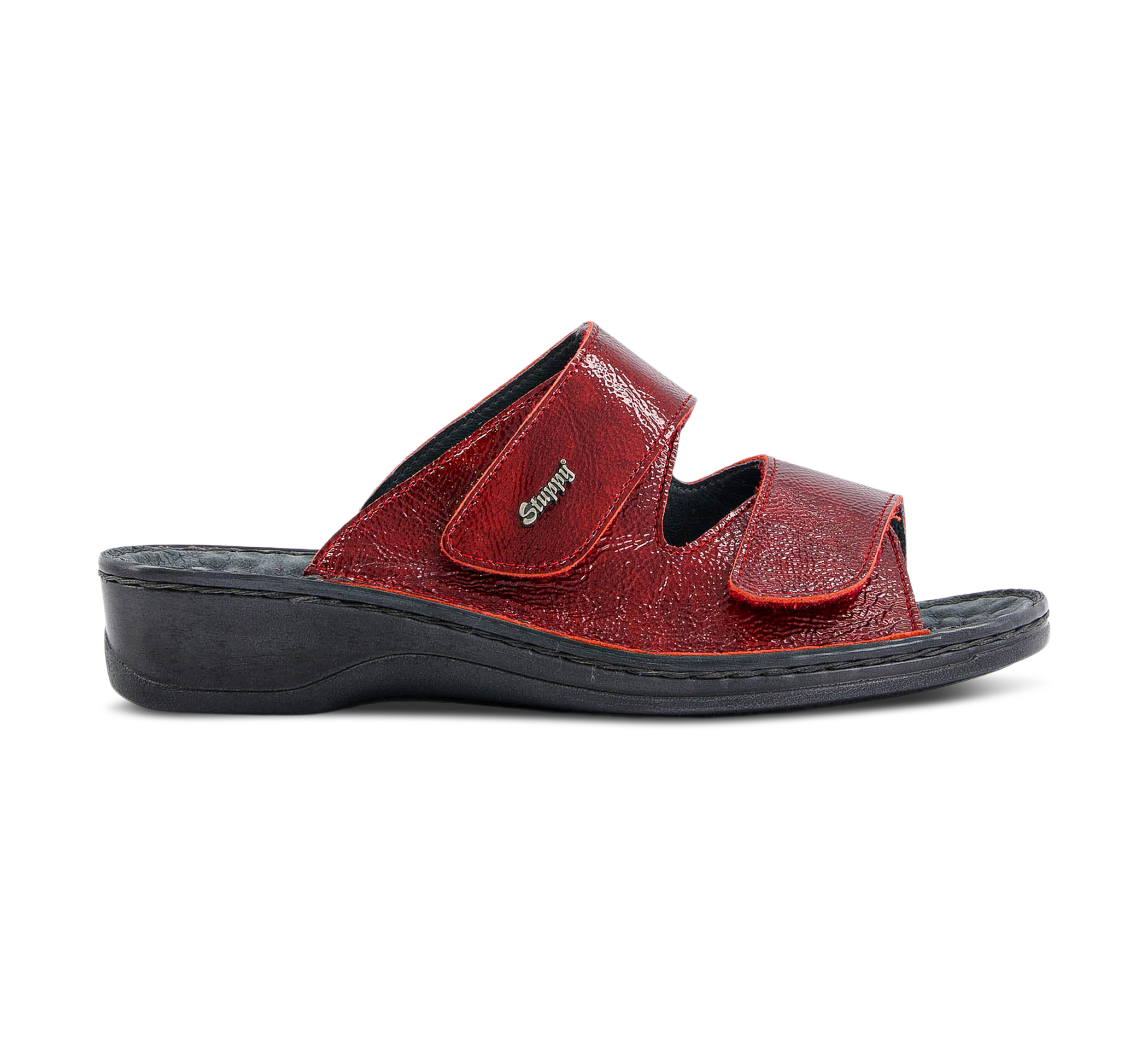 Stuppy Offene Hausschuhe rot