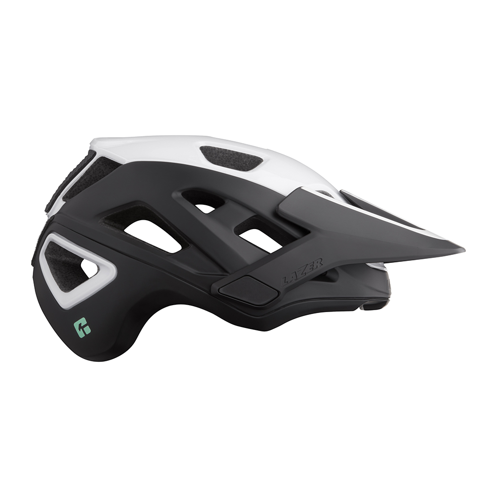Lazer Jackal Kineticore MTB Hjelm Sort/Hvid