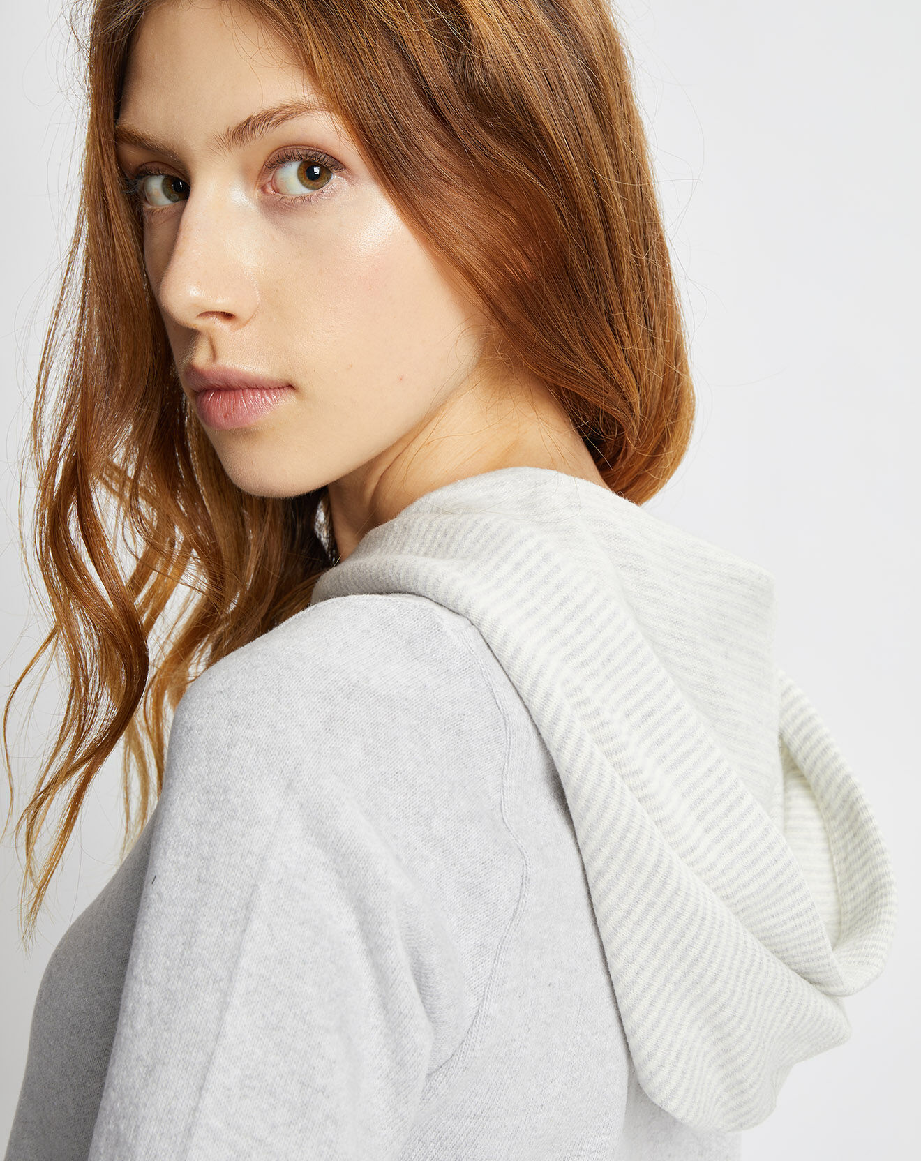 Le Chat Sweat Sweethome blanc/gris chiné