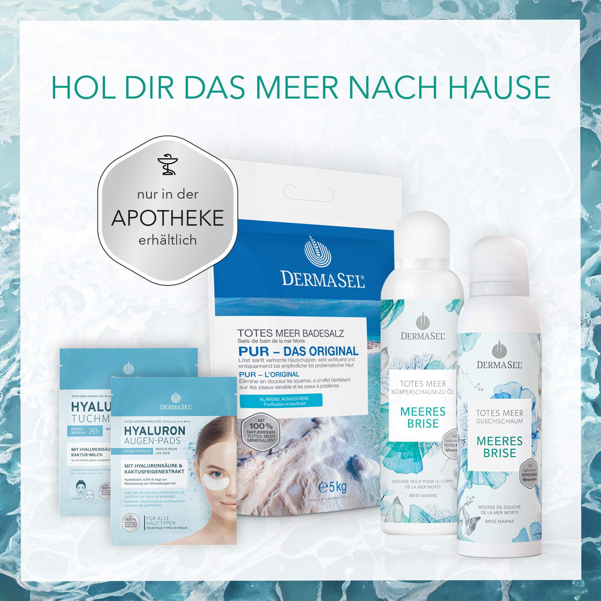 DERMASEL® TOTES MEER Körperschaum Öl Meeresbrise