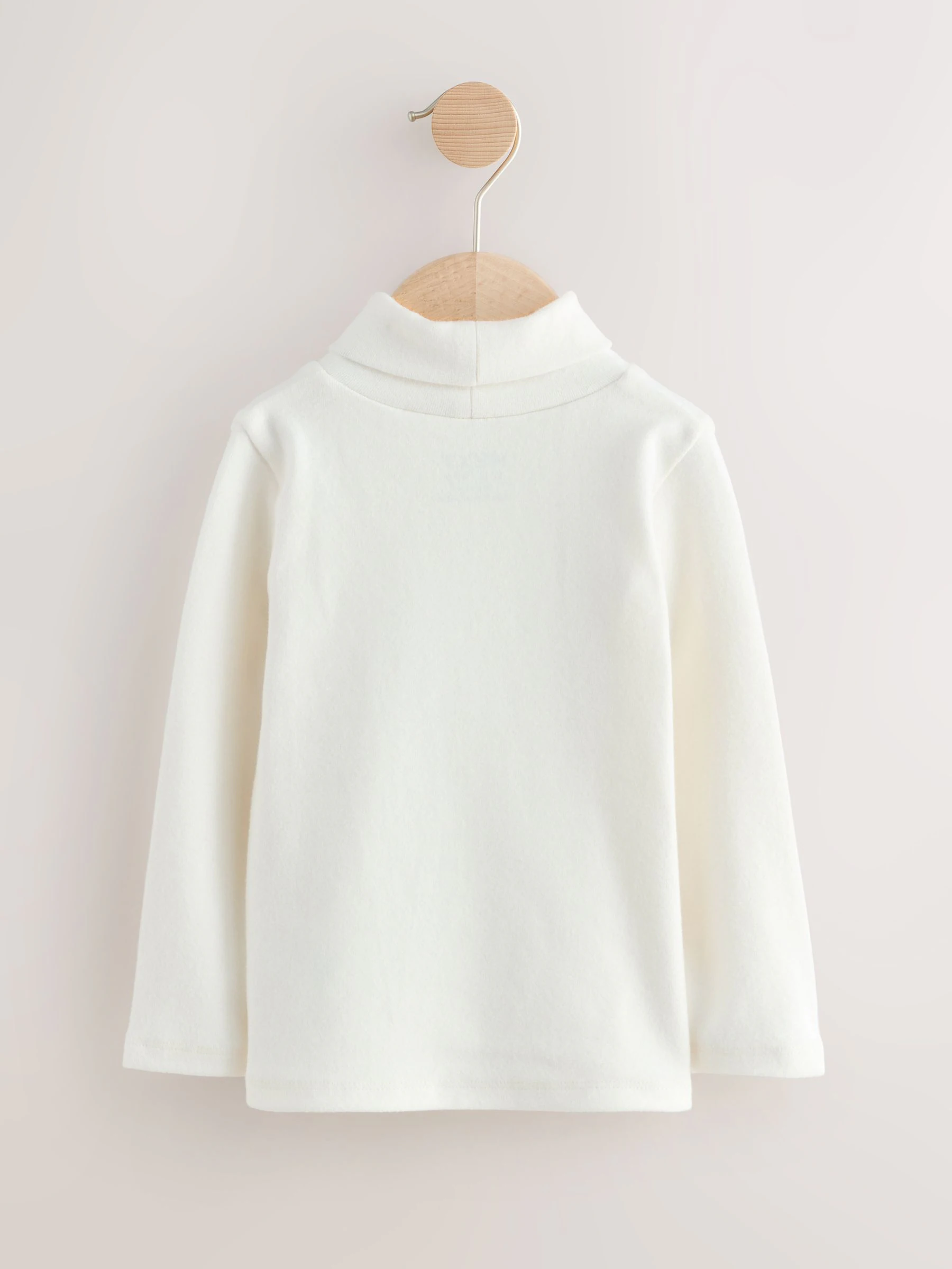 Roze/crème - Set van 3 tops met rolkraag (3mnd-7jr)