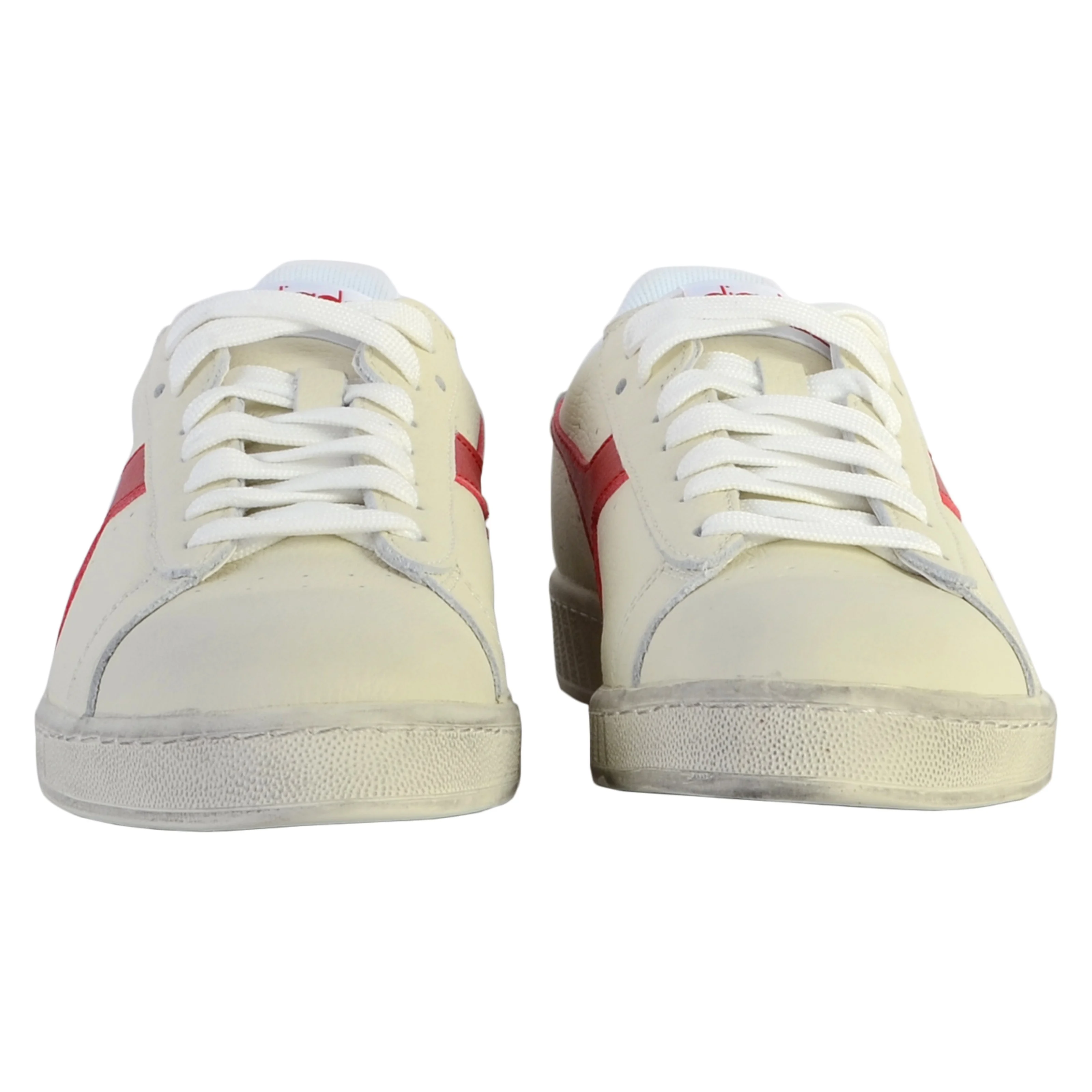 Basket cuirgame l low waxed unisex | Blanc