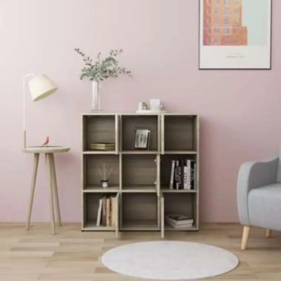 vidaXL - Boekenkast - Bruin - Bewerkt hout