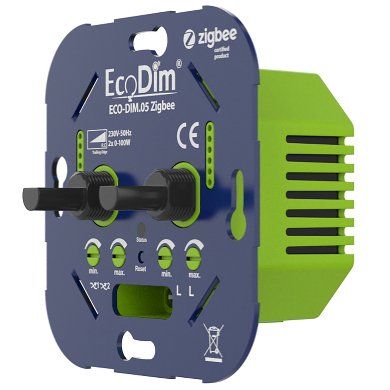Eco-Dim.05 Zigbee led dimmer duo 2x 0-100W (RC)
