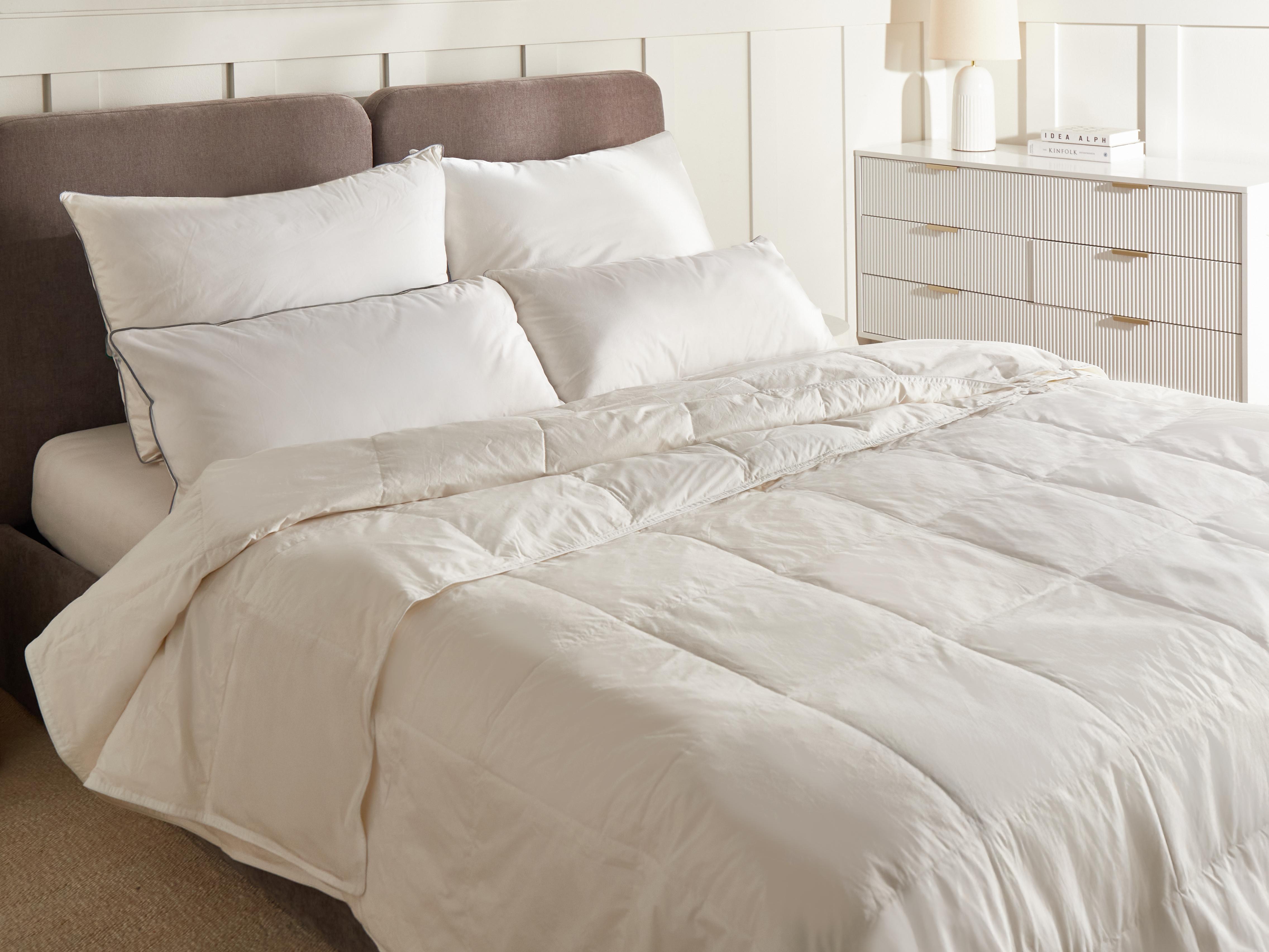 Dekbed dubbellaags all-season Eendenveren en eendendons SERRATO 220 x 240 cm