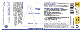 Biotics HCL-Plus Tabletten 90TB