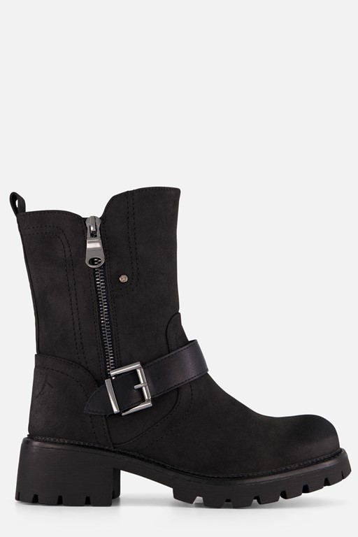 Supercrack Biker boots zwart Pu
