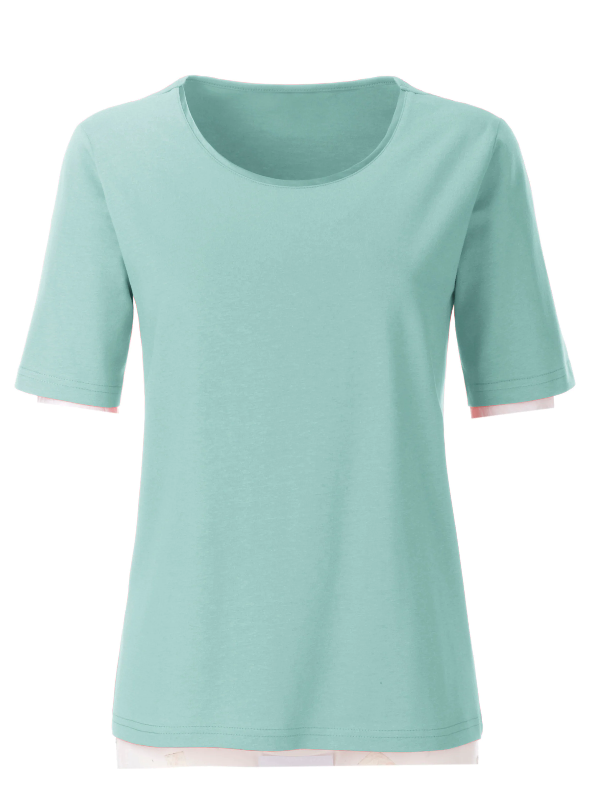 Rundhalsshirt in mint