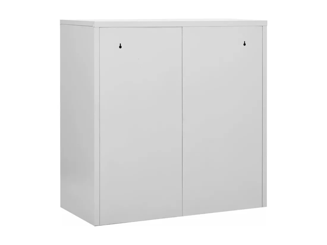 Armoires à casiers 2 pcs Gris clair et bleu 90x45x92,5 cm Acier