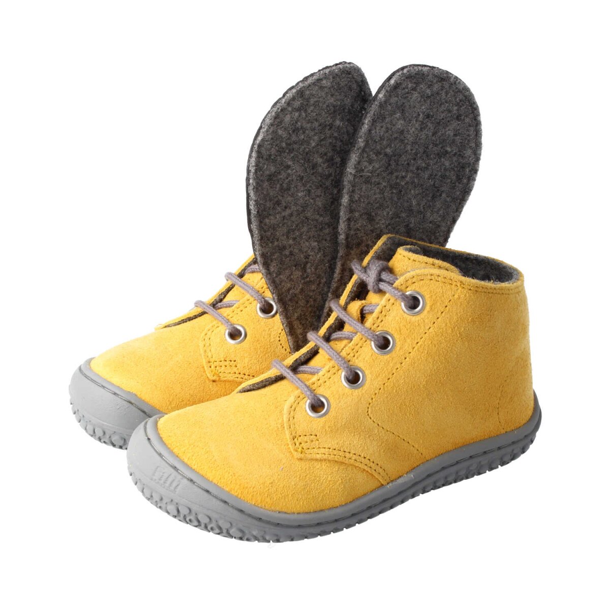 SL40011-F4 mustard SQUIRREL velours fleece laces Weite/S