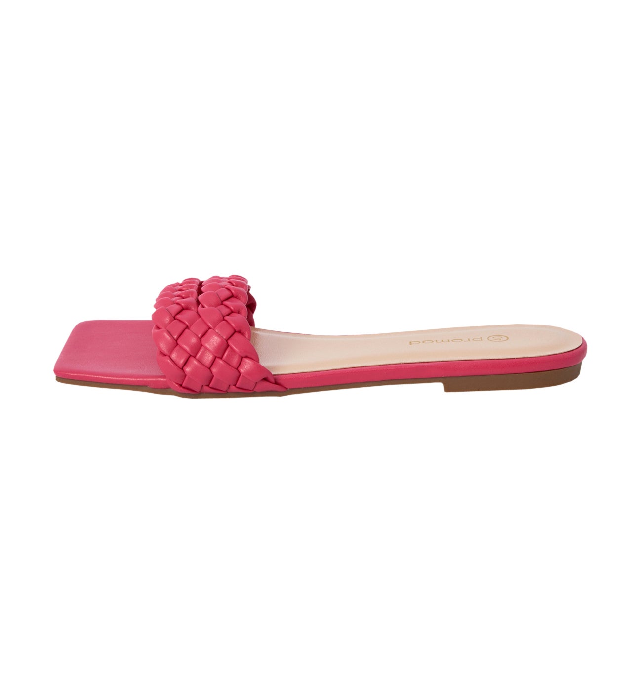 Mules tressées Femme - Rose fuchsia