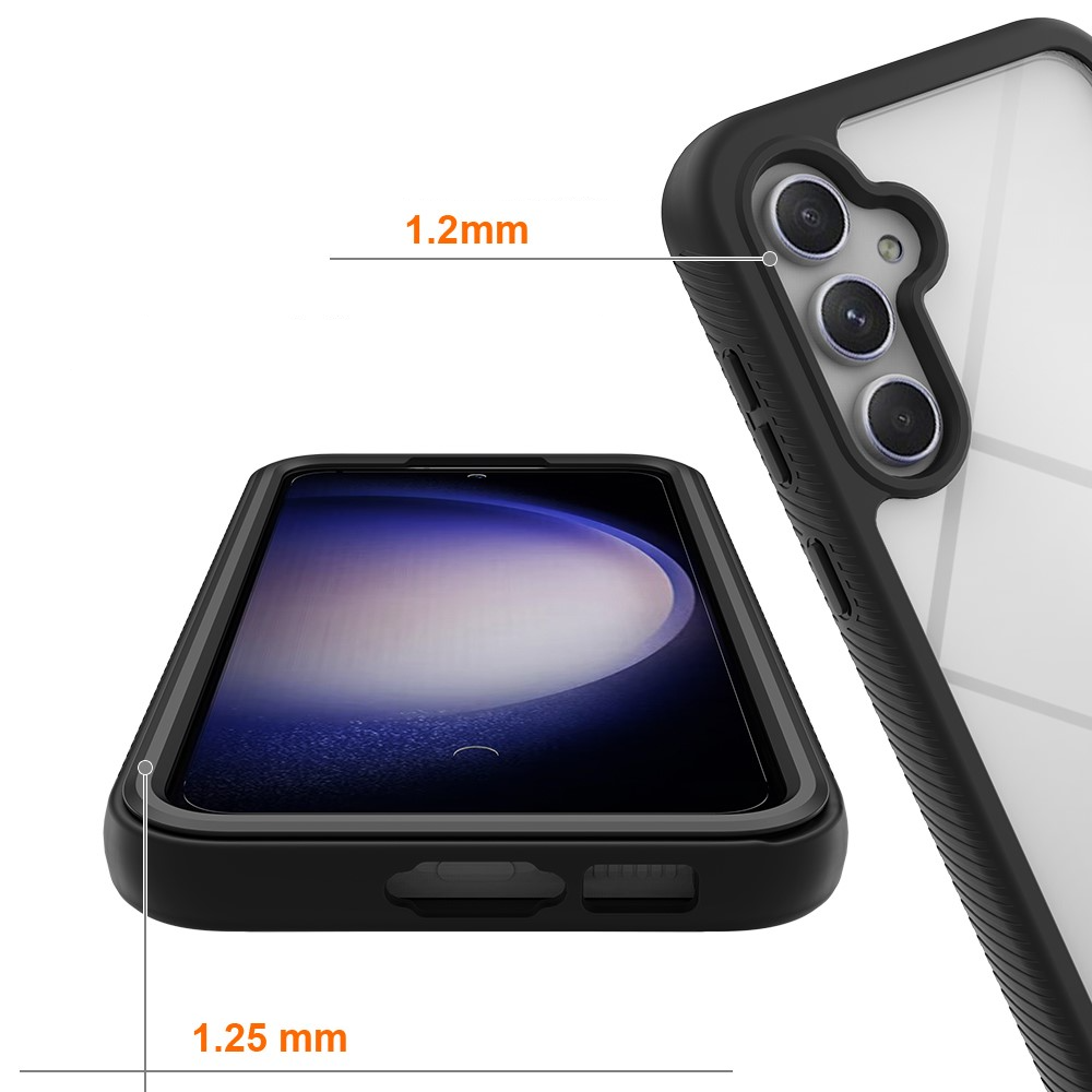 Samsung Galaxy A56 / A36 Magnetische Schutzhülle mit Panzer Glas Backcover   Display- / Kameraschutz (Verschlussmechanismus) - Schwarz