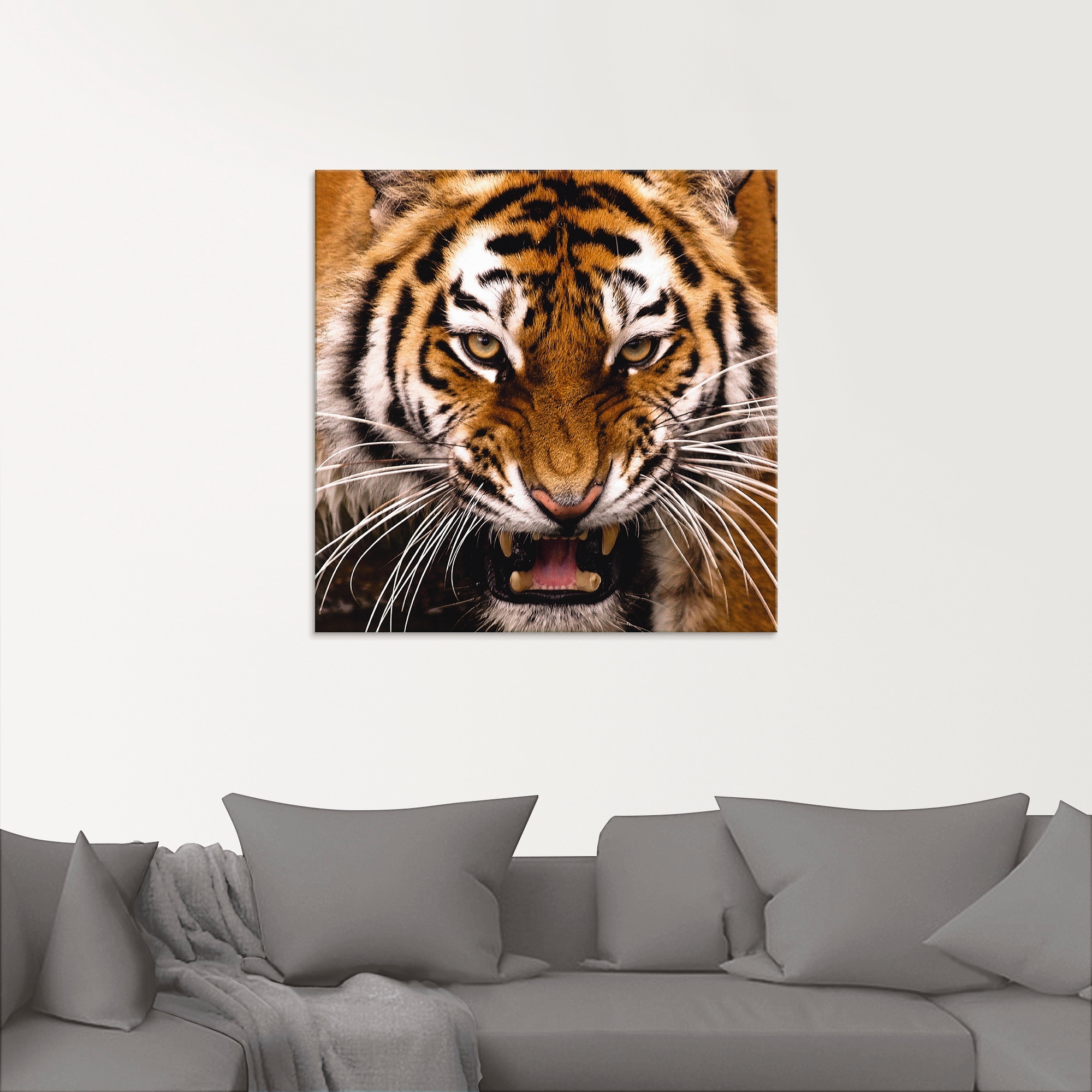 Artland Glasbild »Tiger Kopf« Wildtiere 1 Stk. tlg. in verschiedenen Grössen