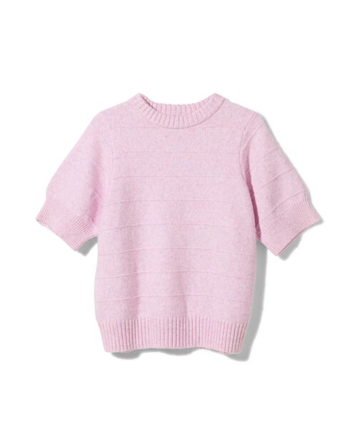 haut en tricot femme rose