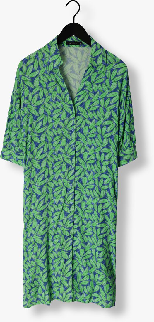YDENCE blauwe ydence midi jurk dress palmer