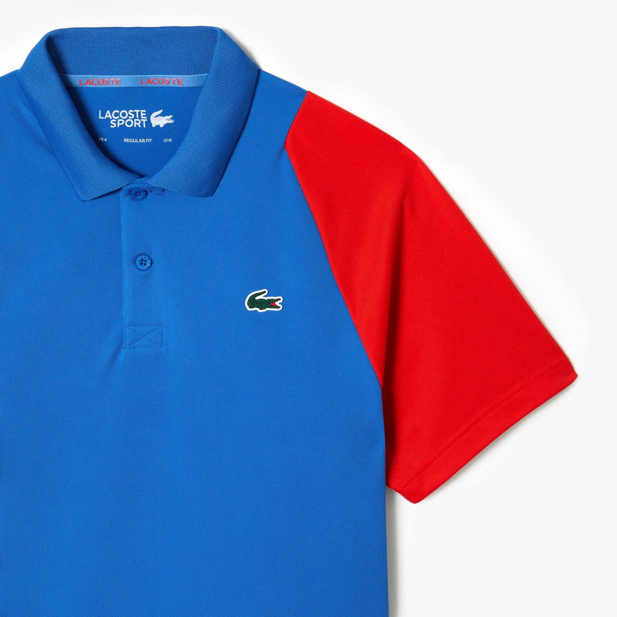 Polo homme Lacoste Tennis en polyester recyclé Manches Courtes - Bleu - Lacoste - Homme