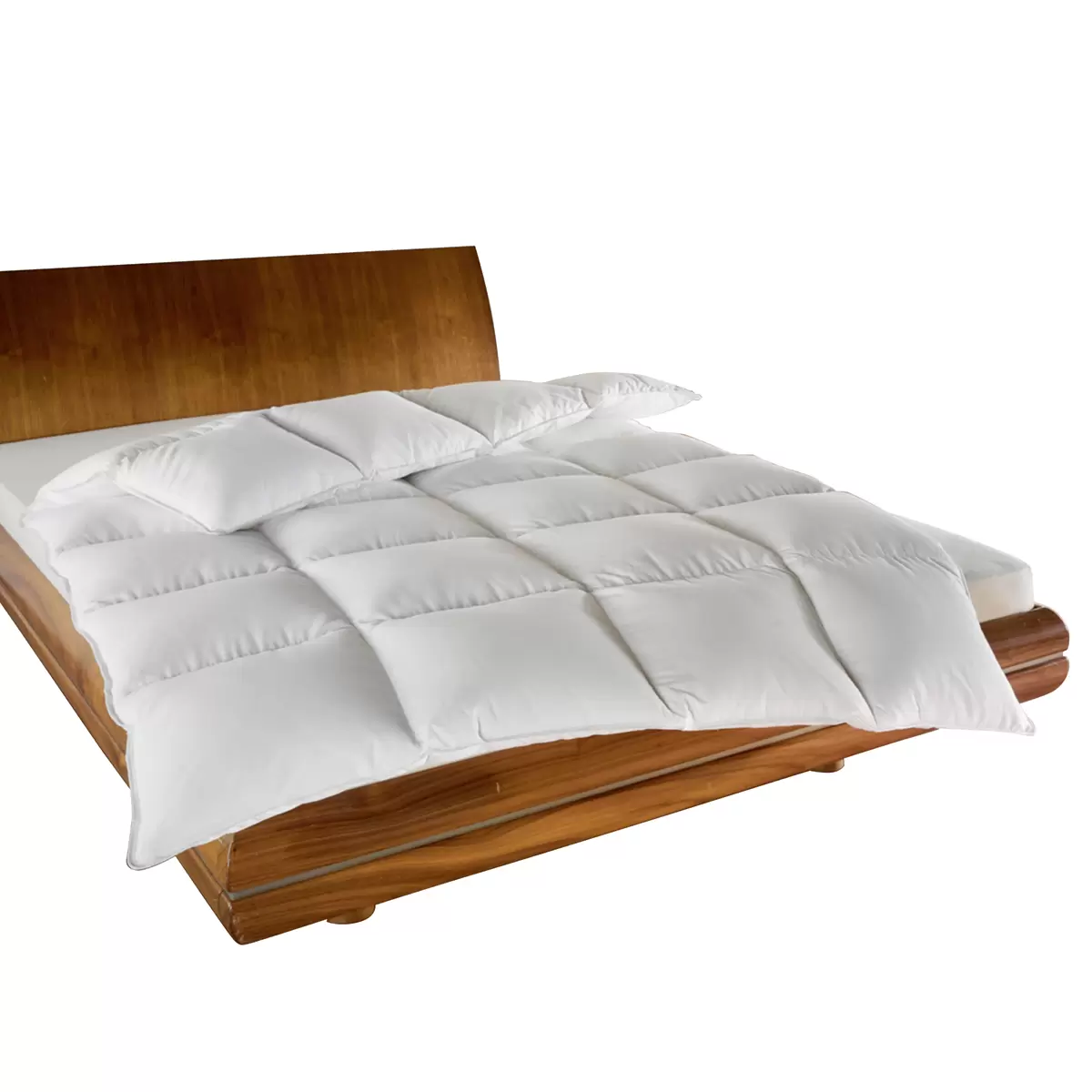 Ganzjahres Federn-Duvet Basic weiss