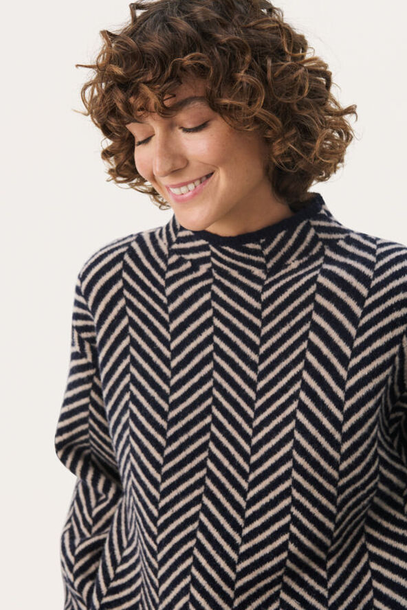Part Two LeanaPW PU Navy jacquard