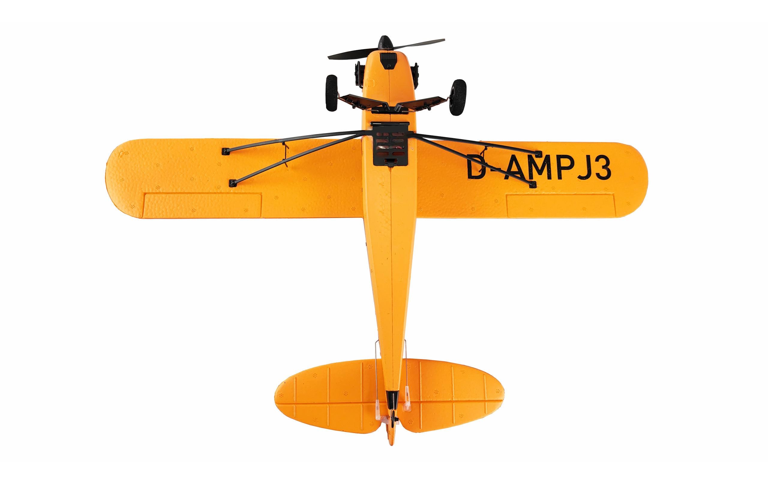 Motorflugzeug Piper J-3 Cub 505 mm, Gelb Gyro, RTFKompaktes Piper J3 Cub 3-Kanal Einsteiger Modell