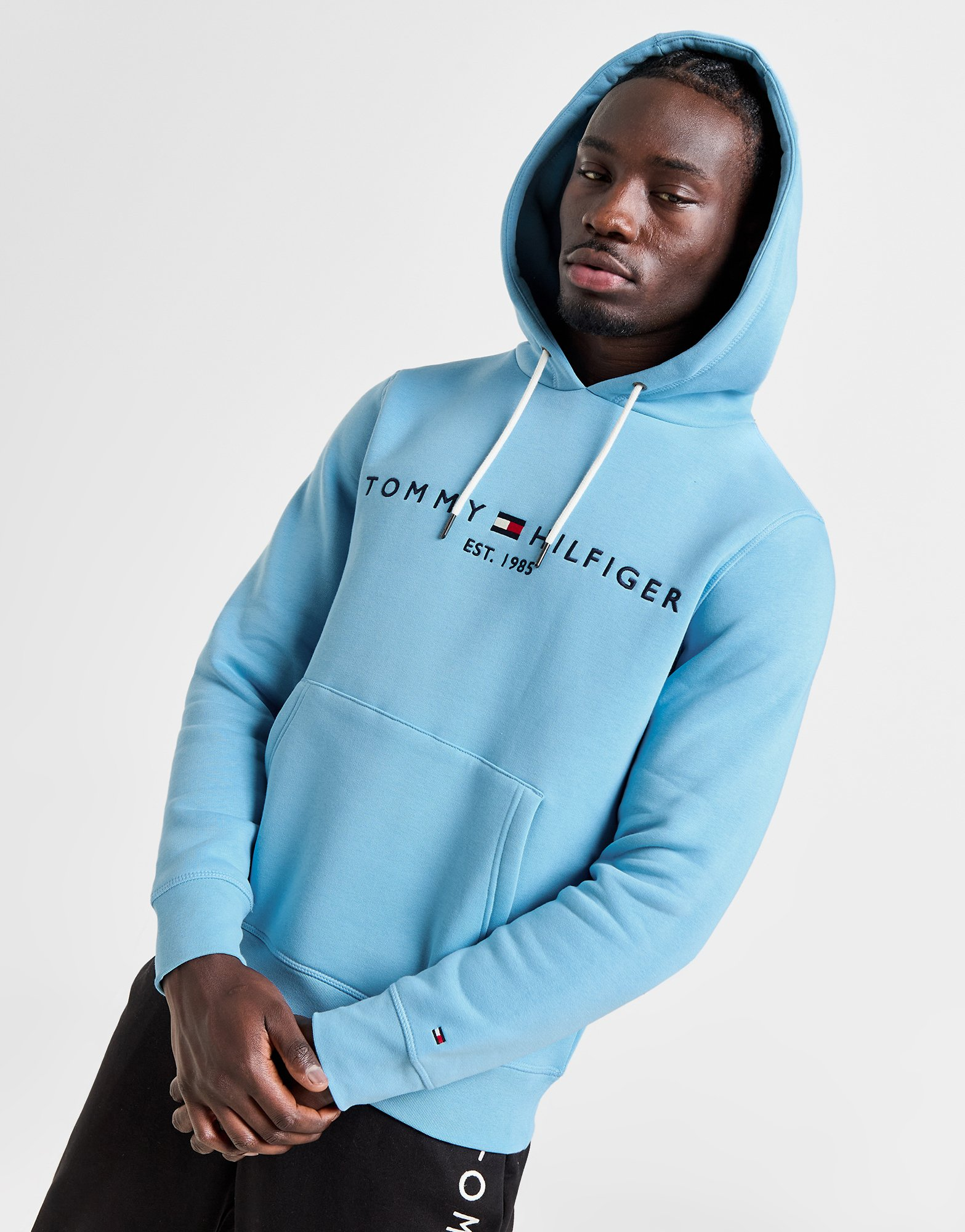 Tommy Hilfiger Sweat à Capuch Logo Brodé Homme