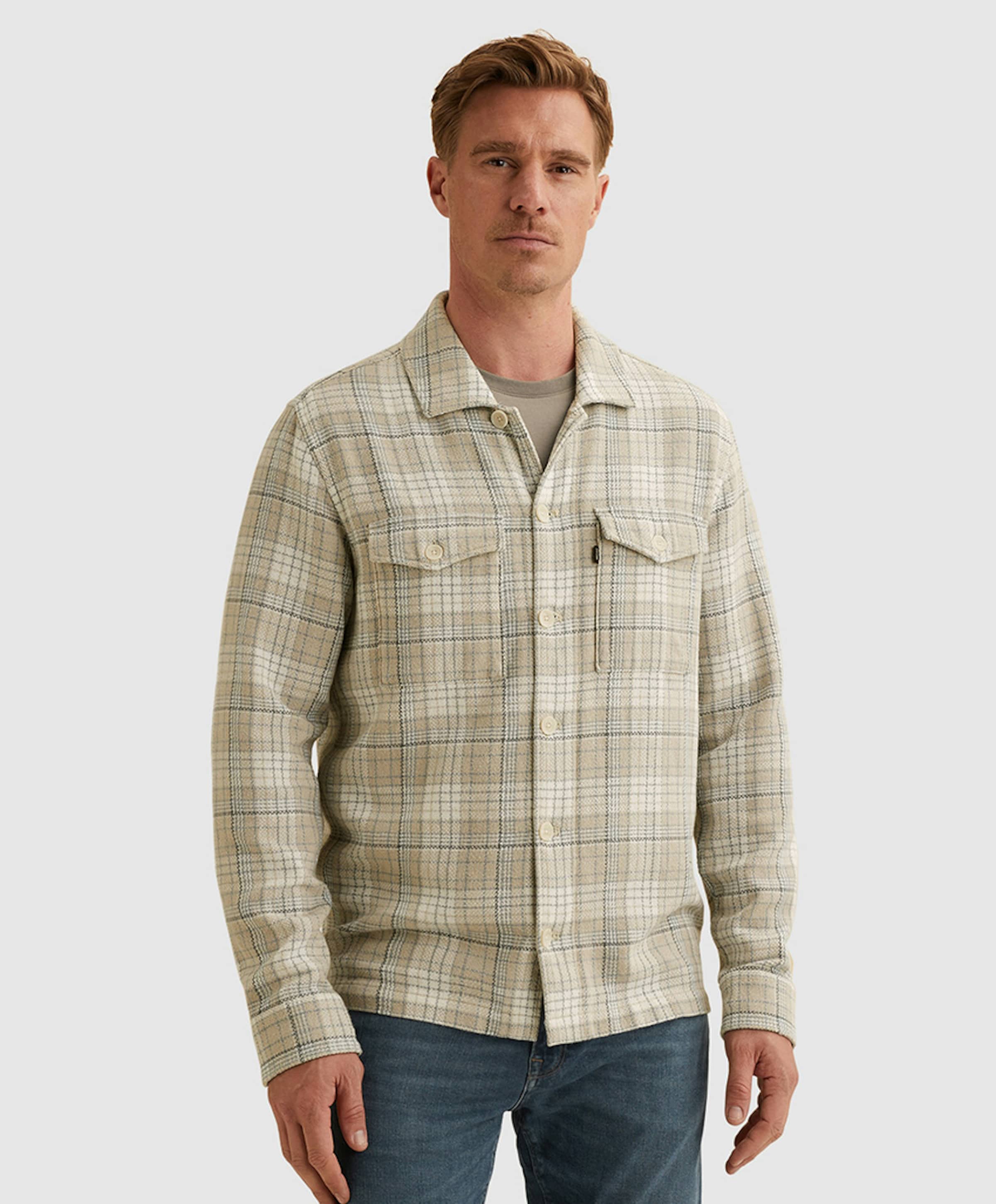 Vanguard Heren overshirt beige