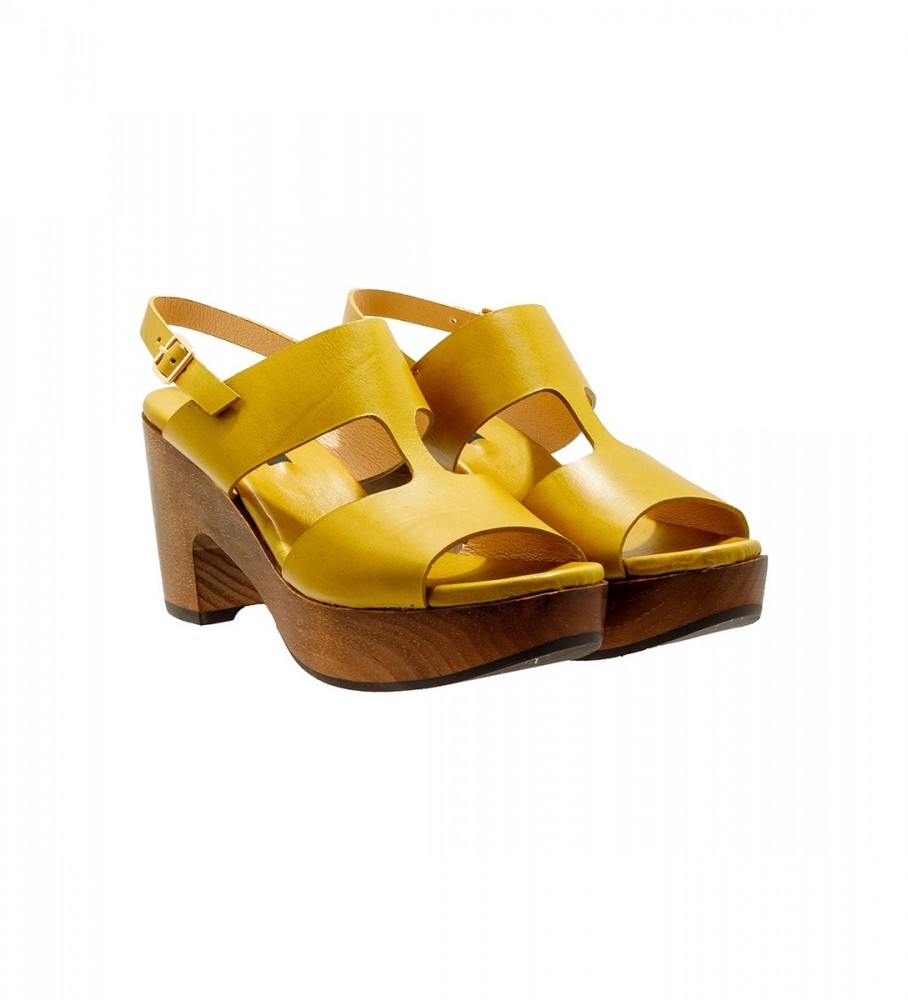 Sandálias Neosens S3270 St. Laurent, amarelas - Altura do salto: 8 cm -
