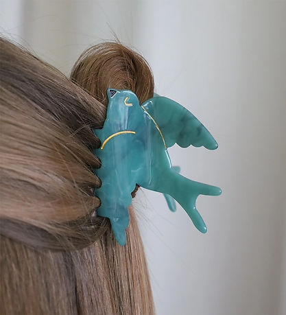 By Stær Haarspange - Vogel - 8,5 x 5 cm - Blau