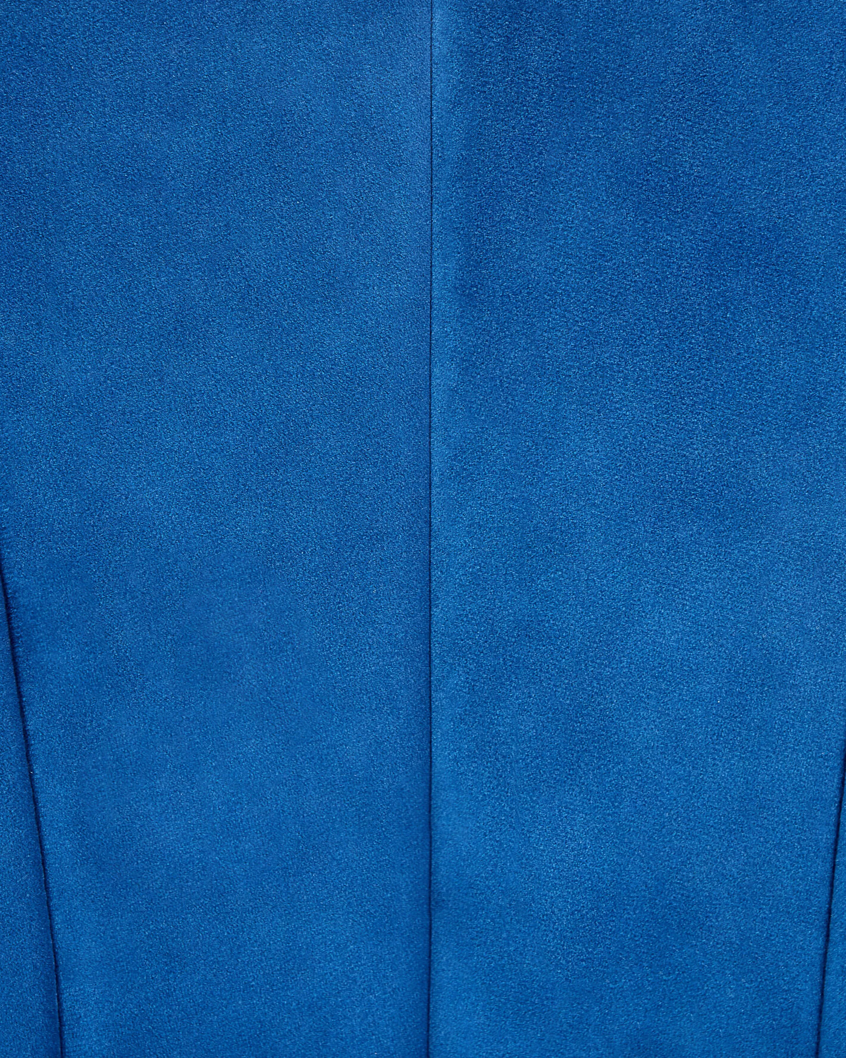 Bureaustoel MONTICELLO Fluweel Blauw