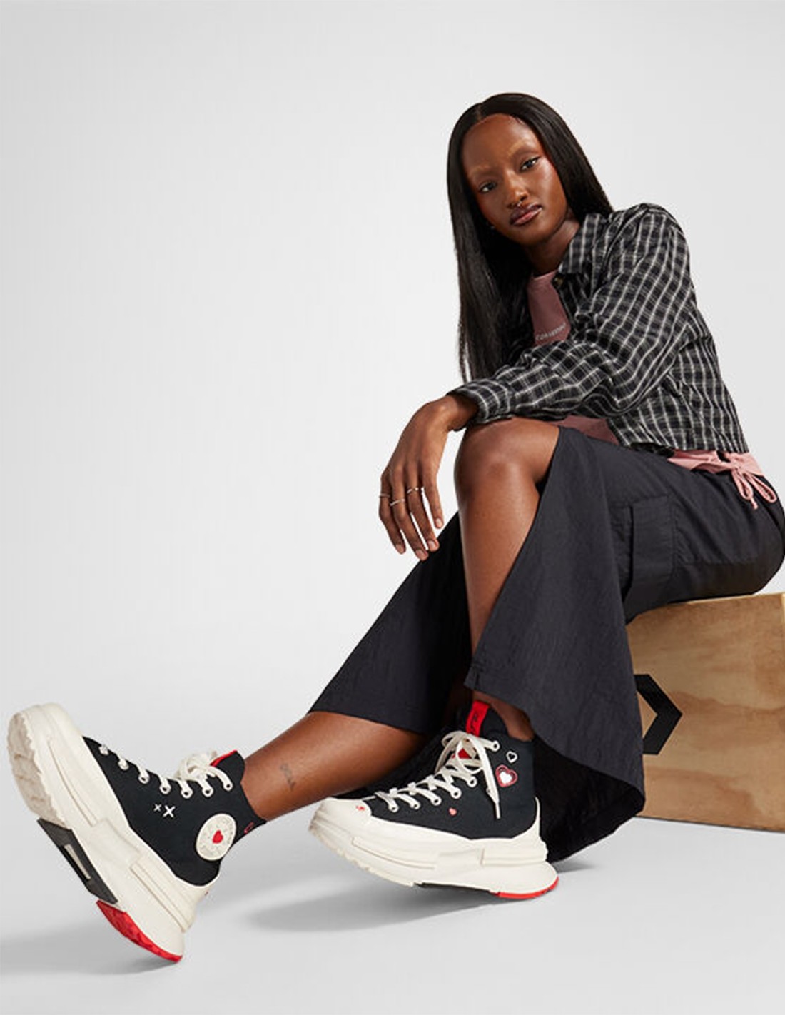 converse Sneakers Femme Run star legacy cx hi Noir