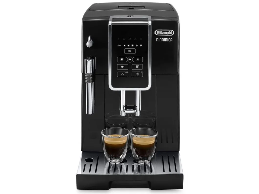 [OUTLET] - De'Longhi DINAMICA ECAM 350.15.B - Automatisk kaffemaskine med mælkeskummer - 15 bar - sort