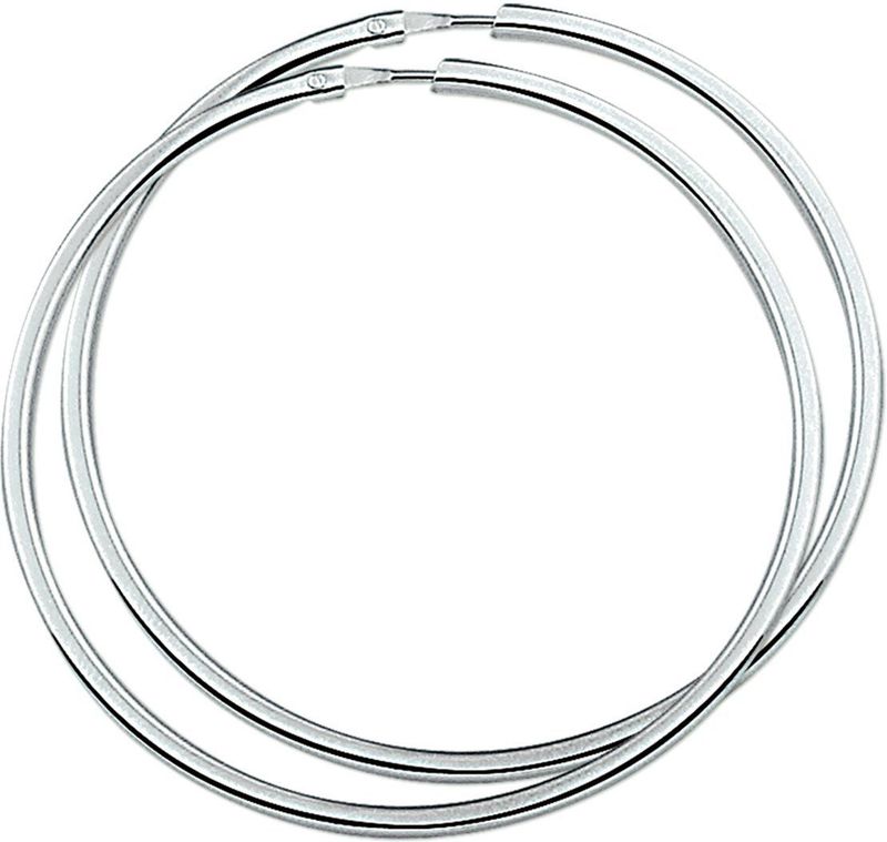 Oorringen - Gerhodineerd - Vierkante Buis - 2,0 mm - Scharnier-sluiting