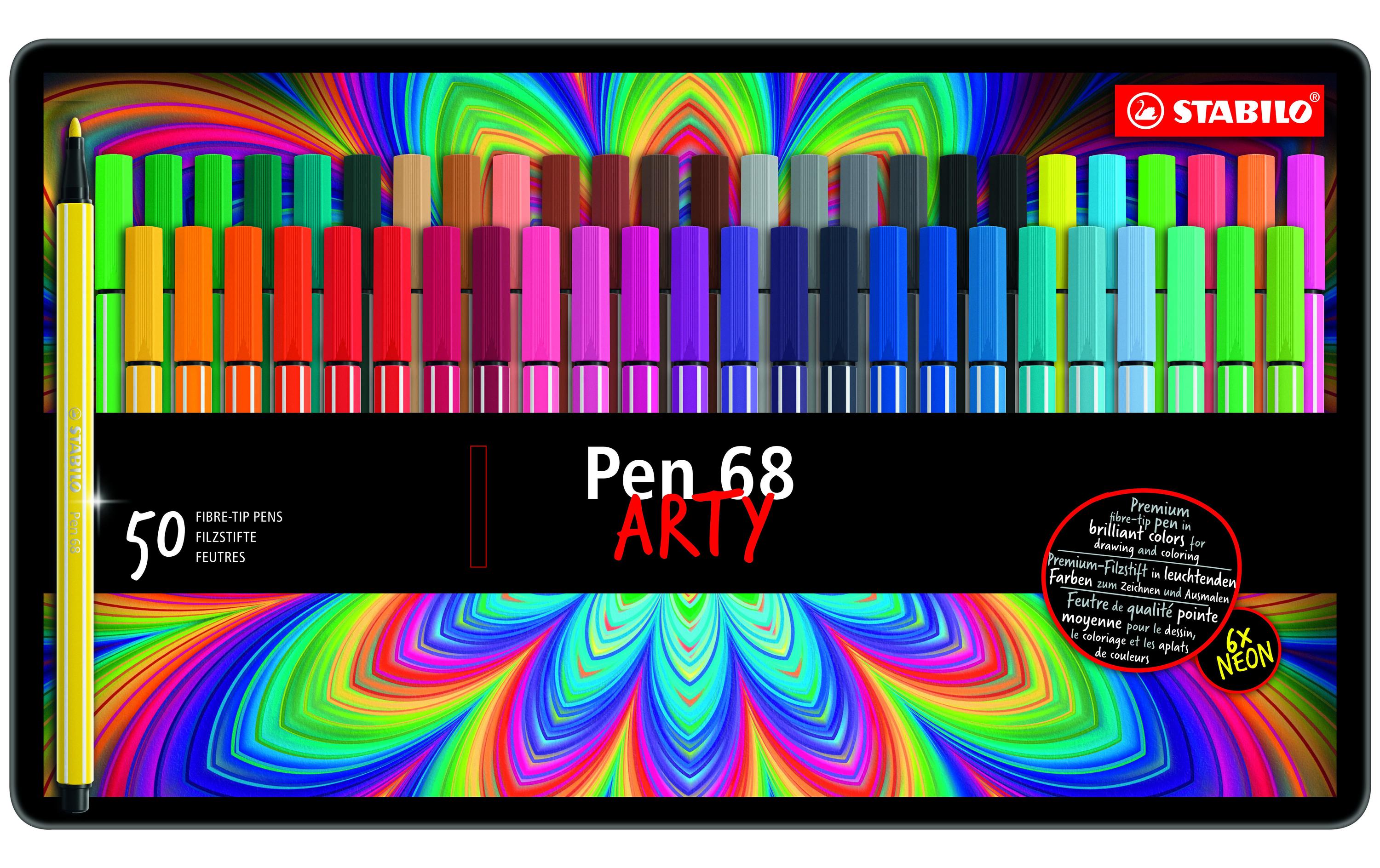Fasermaler Pen 68 50 StückFasermaler