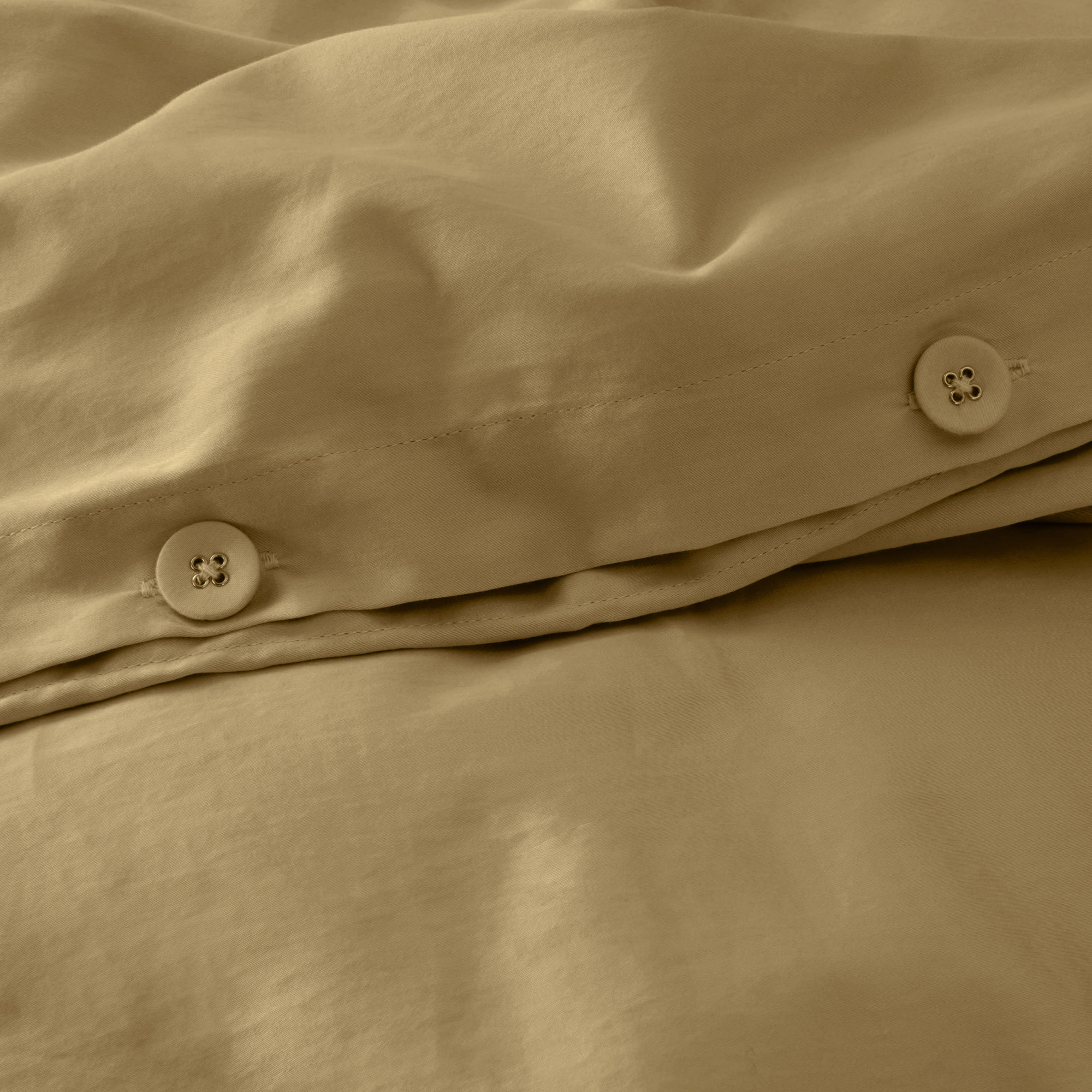 Dekbedovertrek Cotton Satin 140x220 cm khaki