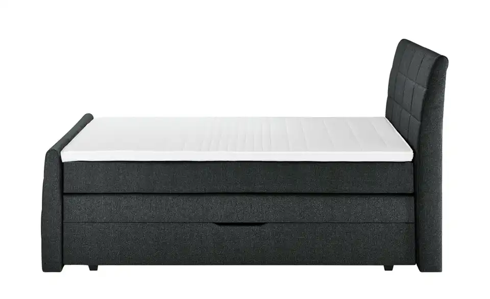 Boxspringbett Bonny Schwarz H2 & H3 180 cm
