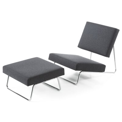 Sessel Lounge Chair Hirche, Verchromt