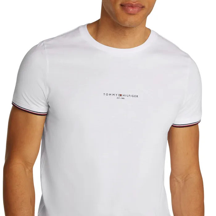Tommy Hilfiger Tipped Slim Crew Shirt Heren