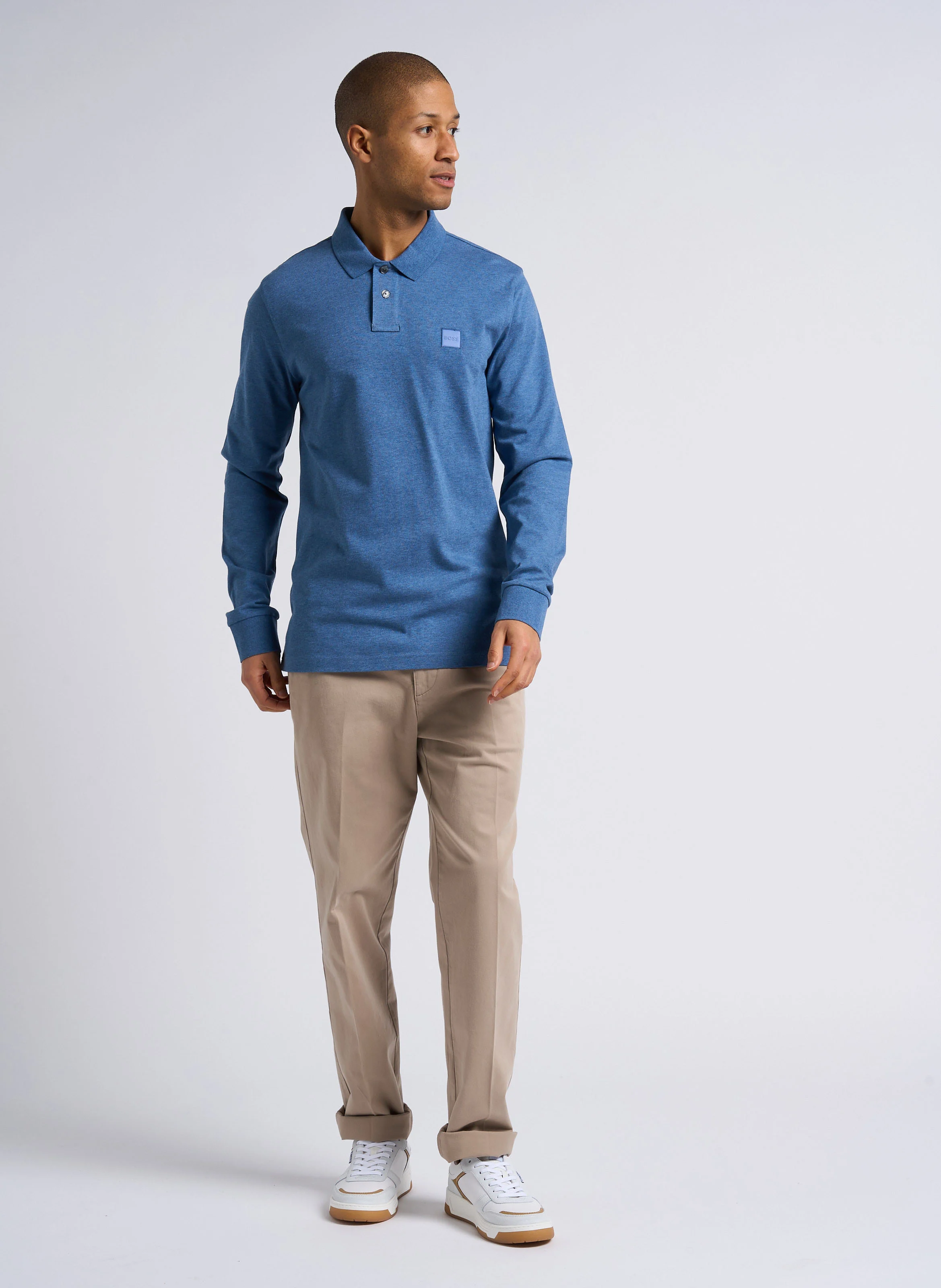 Pantalon à pinces regular-fit en coton | Beige
