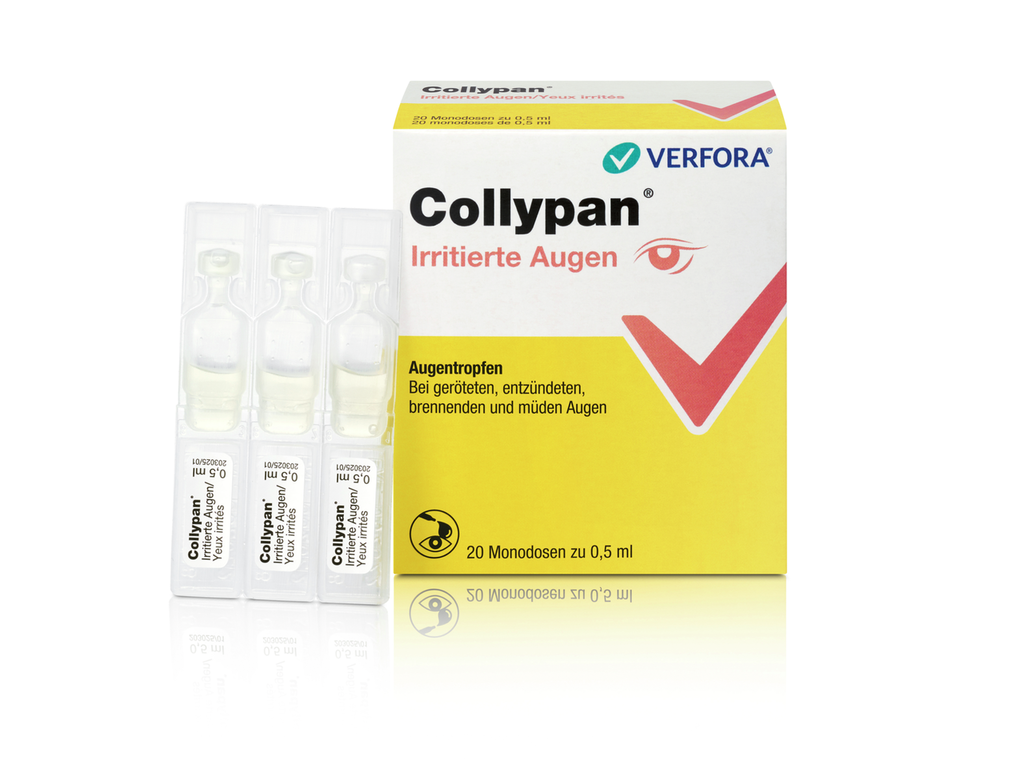 COLLYPAN Irritierte Augen<br>20 × 0.5 ml, Monodosis, Augentropfen, Lösung, Monodosen