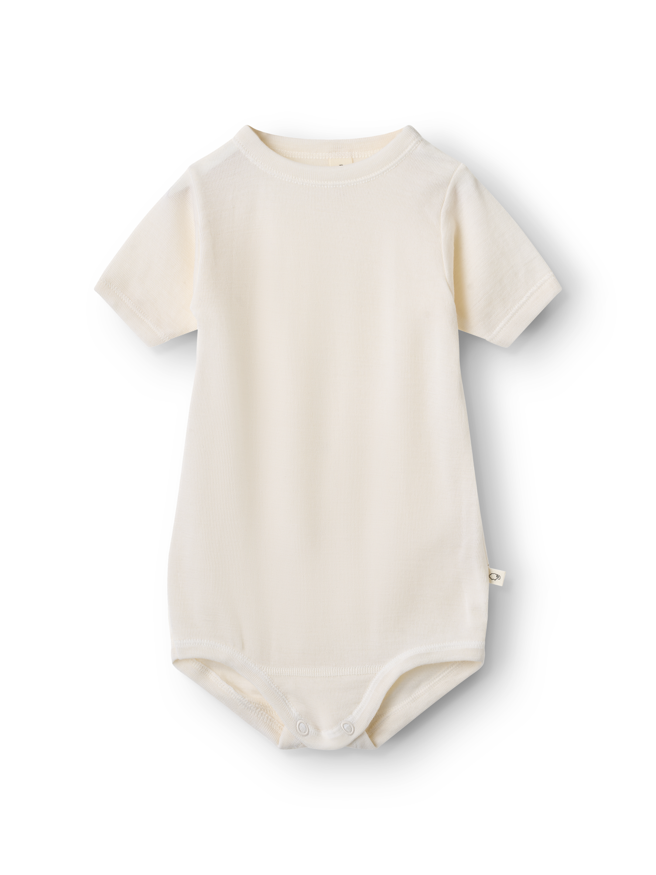 Romper met korte mouw van merinwol/zijde voor baby's (2 stuks)