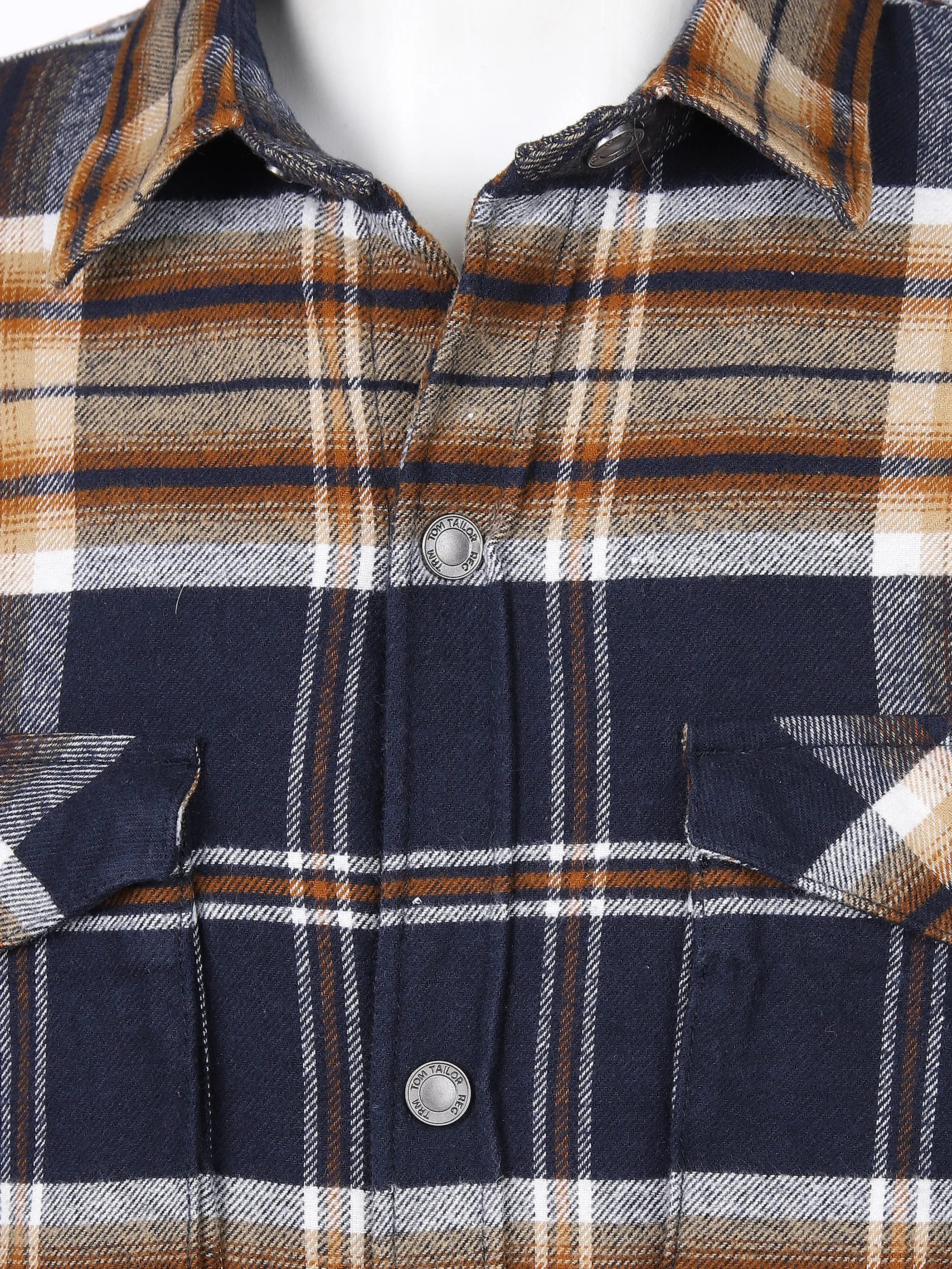 Herren Overshirt-Jacke im Karodessin